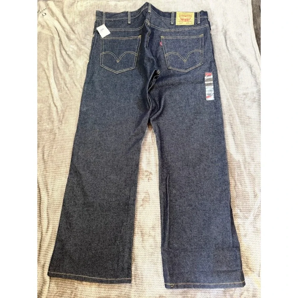 Levis 517 Bootcut Jeans Mens 42x30 Dark Indigo Rigid Denim 100% Cotton NEW